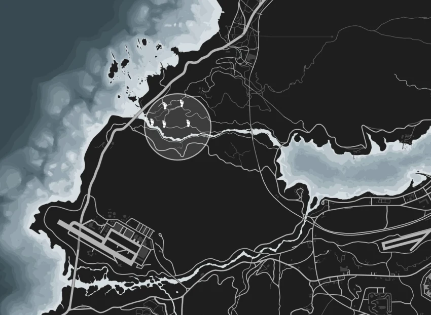 Карта улики йети GTA Online