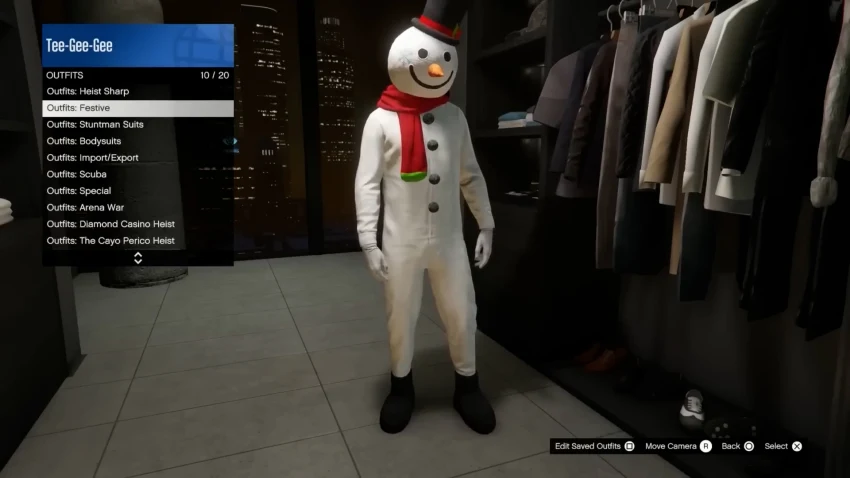 Костюм снеговика GTA Online