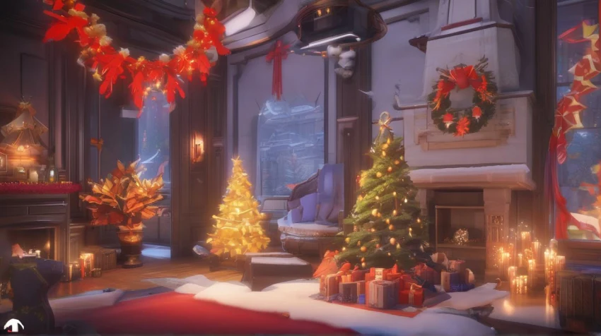 Персонажи Overwatch 2 в Новогодней тематике: