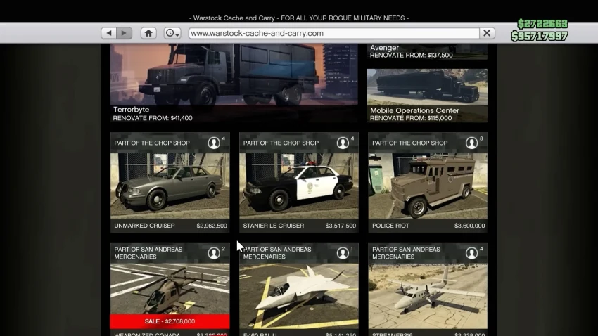 Полицейские авто в GTA Online