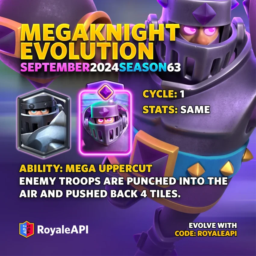 В Clash Royale официально появится режим Mega Knight Evolution