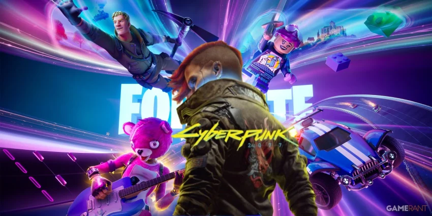 Fortnite - кроссовер с Cyberpunk 2077