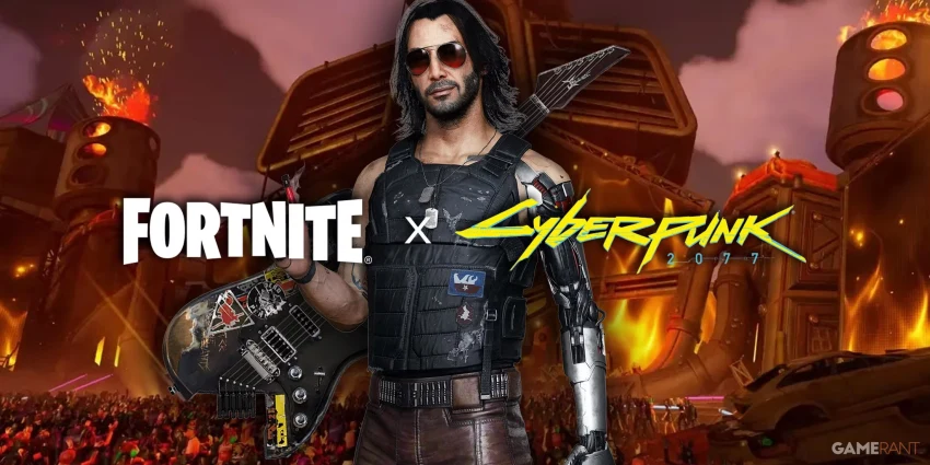 Fortnite - кроссовер с Cyberpunk 2077