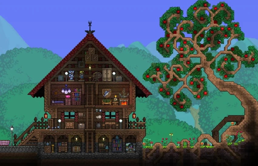 Как построить дом для НПС и торговцев в Terraria