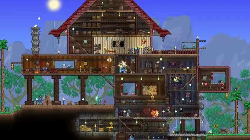 Как построить дом для НПС и торговцев в Terraria